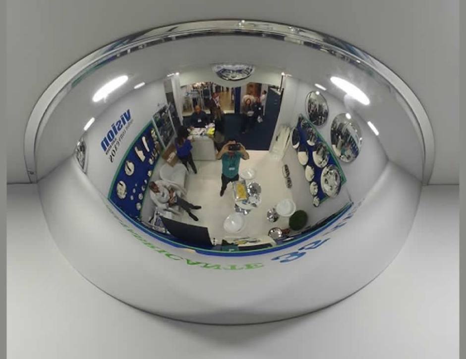 Espelho convexo de segurança 180 Half Domo